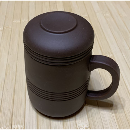 Заварочная чашка из глины 330 мл коричневая